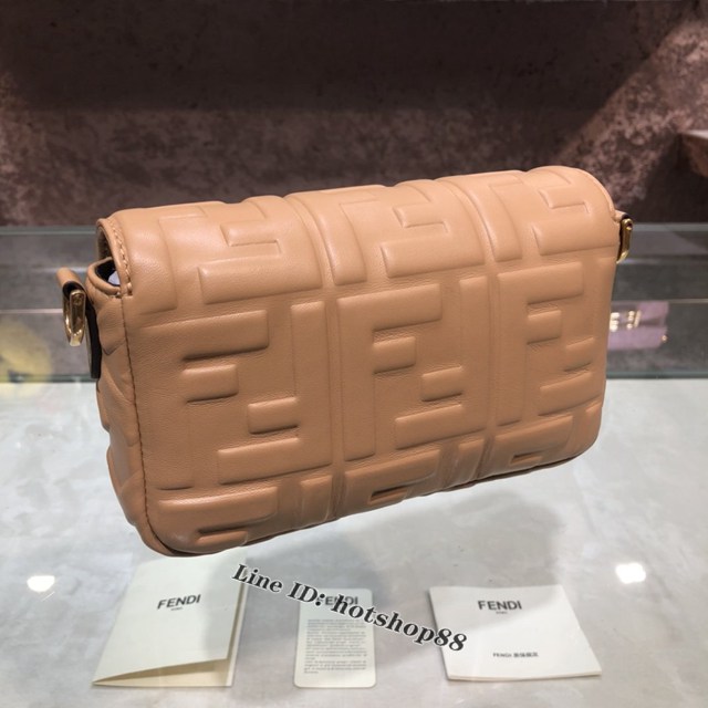 FENDI精品女包 芬迪BAGUETTE羊皮手袋 Fendi 0191s迷你肩背斜挎包 fdzg2528